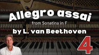 Allegro assai (из Сонатины фа мажор) Л. ван Бетховена: ABRSM Фортепиано 4 класс 2025 и 2026 - A5