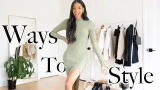 How to Style a Sweater Dress | Ways to Style