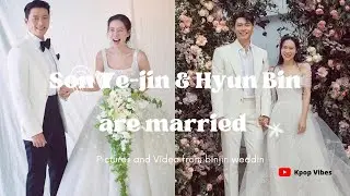 Son Ye jin, Hyun Bin are married | Pictures and Video from Binjin wedding |  Binjin marriage #shorts