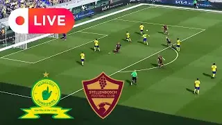 LIVE - Mamelodi Sundowns vs Stellenbosch FC / PSL 2024-25 | Realistic Football PES 21 Simulation