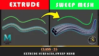 (VERY EASY)Class25 | Extrude Surfaces | Sweep Mesh | 
