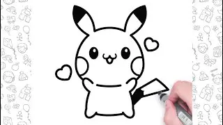 ⚡ Cute Pikachu Drawing | Cute Drawings