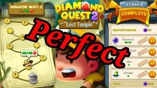 Diamond Quest 2 Lost Temple Angkor Wat 2 Stage 8 (Perfect Play)