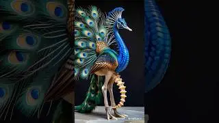 Mystical Harmony: The Seahorse Peacock Fusion ✨