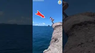 Watch the Rock Before the Jump&hellip; 😮 #amazingfacts #youtubeshorts #shortvideo #factsshorts #allfacts