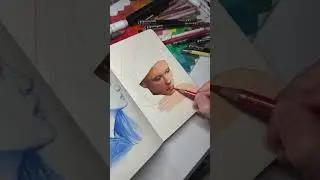 Work in progress of my Mia Goth drawing💙  #art #Drawing #MiaGoth
