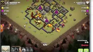 TH9 ZapQuake Dragon + BaLoon Attack Strategy ~ Town Hall 9 Queen Walk + DragLoon 3 Star Attacks 2016