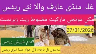 Makki rate today| گندم کا ریٹ 2026| munji price today| sarso till bajra| ghalla mandi rate today