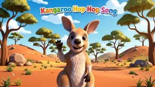 Kangaroo Hop Hop Song 🦘✨ | Fun Jumping Animal Song for Kids | Action & Movement Nursery Rhyme