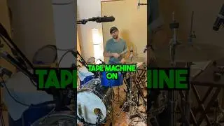 Drum loops through tape machine #drums #drumrecording #audioengineer #musicproduction