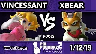 Poi Poundaz 2 - Vincessant (Peach) Vs. xbear (Fox) SSBM Singles Pools