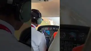 Turning on final runway 36 at N&icirc;mes Garons