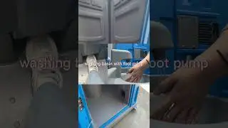 Show you our plastic portable toilet (blue door and grey sides) #shorts
