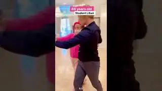 86 years old student dancing with Oleg Astakhov - 🎩 Fred Astaire Dance Studio in Arcadia