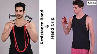 Hand Grip Strengthener & Resistance Band Set | Ultimate Grip & Full-Body Workout