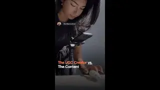 The UGC creator vs. the content #shorts #UGC