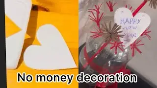 New year decorations | heart shaped craft | valentines decorations | disposal bottle craft | craft