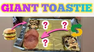 😋 Let's build a HUGE toastie! #viralfood #bigmac #italianbmt