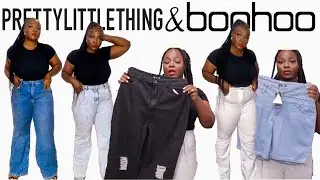 PRETTYLITTLETHING AND BOOHOO TRY ON HAUL | PLUS SIZE  TRY ON HAUL