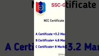 SSC GD NCC ‼️ MARKS #NCC_MARKS_SSC_GD #SSC #NCC