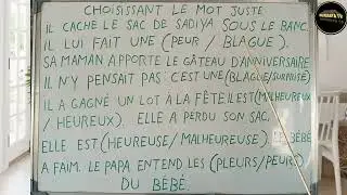 TA YAYA ZAKA GANE KAFARA FAHIMTAR FARANSANCI🤭CHOISISSANT LE MOT JUSTE🤭