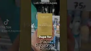 Lidl Fragrances #dupes #gbellini #homme #onemillion