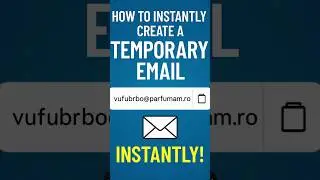 ✅ How to Instantly Create a Temporary Email  Free Temp Mail Without Signup!