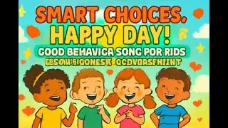 Smart Choices, Happy Day! 🌞   Good Behavior Song for Kids   Learn Kindness & Responsibility