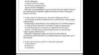 IS 283 Network Security Review Exam Q & A 2026 (Complete And Verified Study material) (22pages)