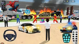 Epic Fire Rescue & Police Action 🚓🔥 | Superhero Chaos in 3D Driving Class 2 | GaMing wiTh Burberry