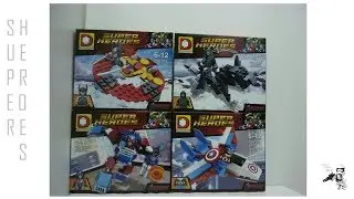 Duo Le Pin Lego Bootleg Avengers 4 Pack Vehicles set 514 review