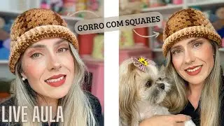 Gorro estiloso com squares (LIVE)