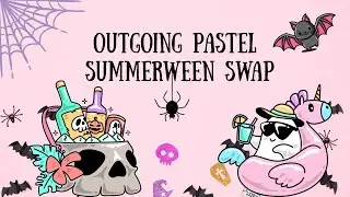 My outgoing pastel summerween swap hosted by @southerncharmpaper 