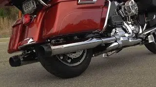 Crusher Maverick Chrome Touring Slip-Ons With Dual Head Pipes with Power Cell at J&P Cycles