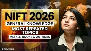 NIFT 2026 GK 🔥 Most Repeated Topics: Metals, Books & Authors | Repeated Questions Solved