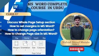 How to Change Page Setup in Microsoft Word 2016: Step by Step Guide | Class 07