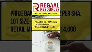 Regaal Resources ipo review 🔥 I Regaal Resources ipo allotment I IPO gmp today I GMP I  #newipo #ip