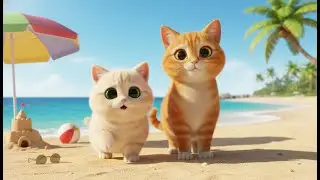 A Day at the Beach: Winny and Clare's Sweet Cat Story