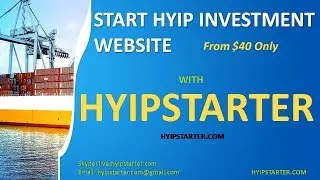 Start hyip investment website