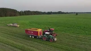 Efficient Harvesting: Fendt 936, Schuitemaker Rapide 660 & Palesse FS80-5 in Perfect Harmony