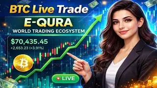 BTC Live Trade 🔥 | E-QURA World Trading Ecosystem | Live Market Analysis | PROFIT PATH