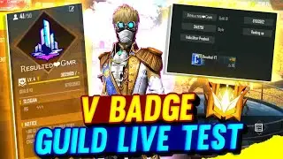 RESULTED GAMER V BADGE GUILD TEST LIVE  😎👽#2BGAMER​​ #FREEFIRELIVE​​ #AJJUBHAILIVE​​ #AS_GAMINGLIVE​
