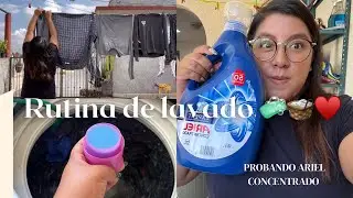 RUTINA DE LAVADO 🧼🧺🌧️ ll DEJANDO EL PAÑAL EN UN DÍA MUY OCUPADO 🩲👦🏻♥️