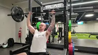 Barbell Seated Shoulder Press Standard Width - Technique Demo
