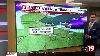 19 First Alert Weather Day: Heavy lake-effect snow possible Monday