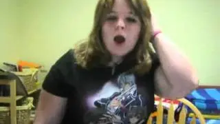 Girl attempting to sing screamo FAIL