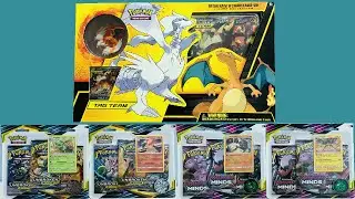 RESHIRAM & CHARIZARD-GX Figure collection box and BLISTER packs opening!