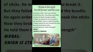 Union is strength// short moral stories 😮🤗