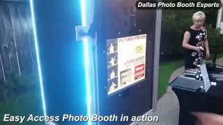 outdoor wedding photobooth Fort Worth Texas
