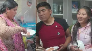Estos vecino solo iban a casa de su vecina solo a comer y paso esto